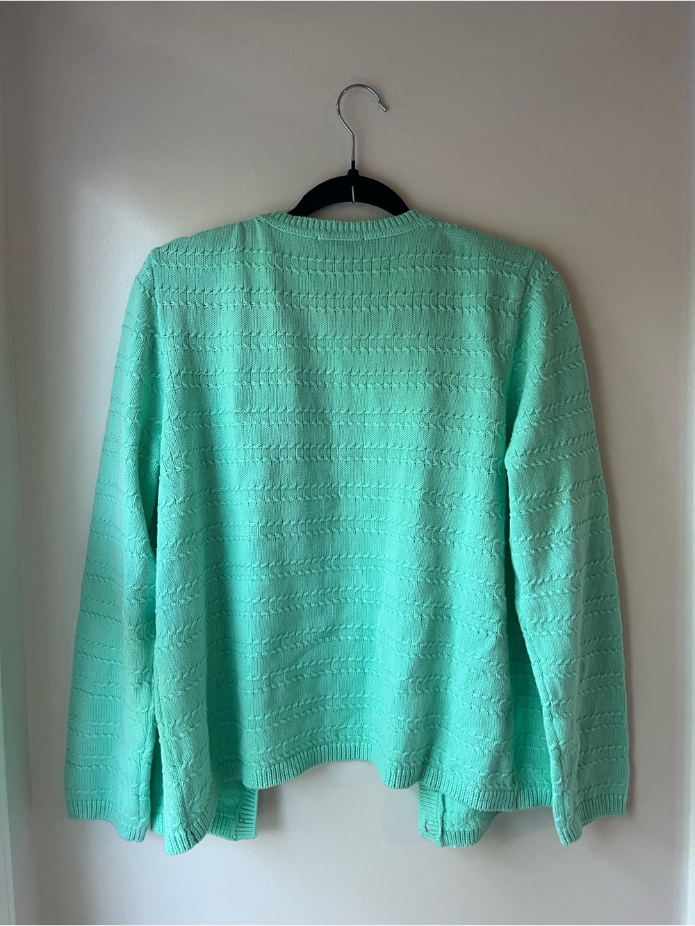 Appleseeds Mint Knit Women's Cardigan Sweater - Picture 4 of 9